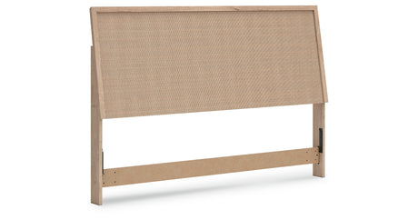Cielden King Panel Headboard with Mirrored Dresser, Chest and 2 Nightstands in Two-tone from Ashley Furniture - Luna Furniture