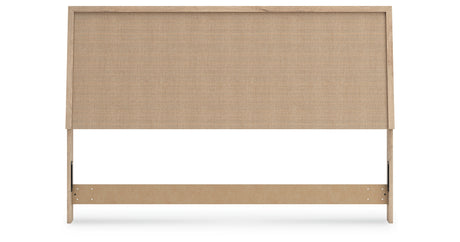 Cielden King Panel Headboard with Mirrored Dresser and 2 Nightstands in Two-tone from Ashley - Luna Furniture
