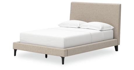Cielden Soft Gray Full Upholstered Platform Bed from Ashley Furniture - Luna Furniture