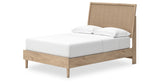 Cielden Full Panel Bed with Mirrored Dresser in Two-tone from Ashley - Luna Furniture