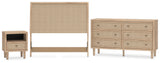 Cielden Full Panel Headboard with Dresser and Nightstand in Two-tone from Ashley Furniture - Luna Furniture
