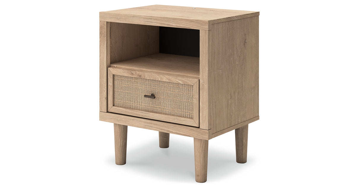 Cielden Full Upholstered Panel Bed with Dresser and 2 Nightstands in Two-tone from Ashley Furniture - Luna Furniture