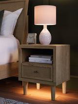 Cielden King Panel Bed with Dresser and Nightstand in Two-tone from Ashley Furniture - Luna Furniture