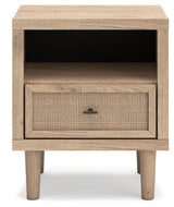 Cielden Queen Panel Headboard with 2 Nightstands in Two-tone from Ashley Furniture - Luna Furniture