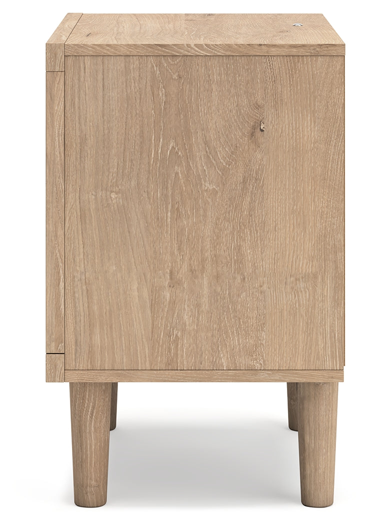 Cielden Queen Panel Headboard with 2 Nightstands in Two-tone from Ashley Furniture - Luna Furniture