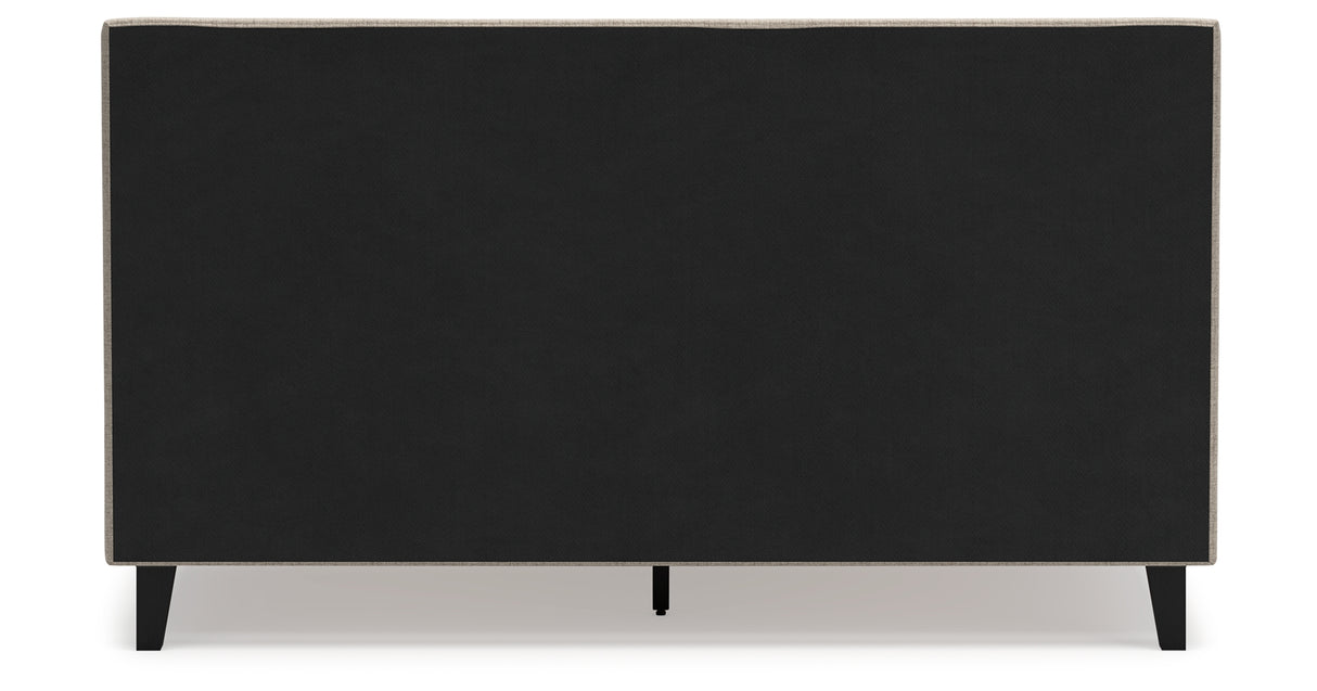 Cielden Soft Gray California King Upholstered Platform Bed from Ashley Furniture - Luna Furniture