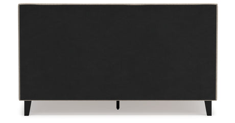 Cielden Soft Gray California King Upholstered Platform Bed from Ashley Furniture - Luna Furniture