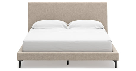 Cielden Soft Gray California King Upholstered Platform Bed from Ashley Furniture - Luna Furniture