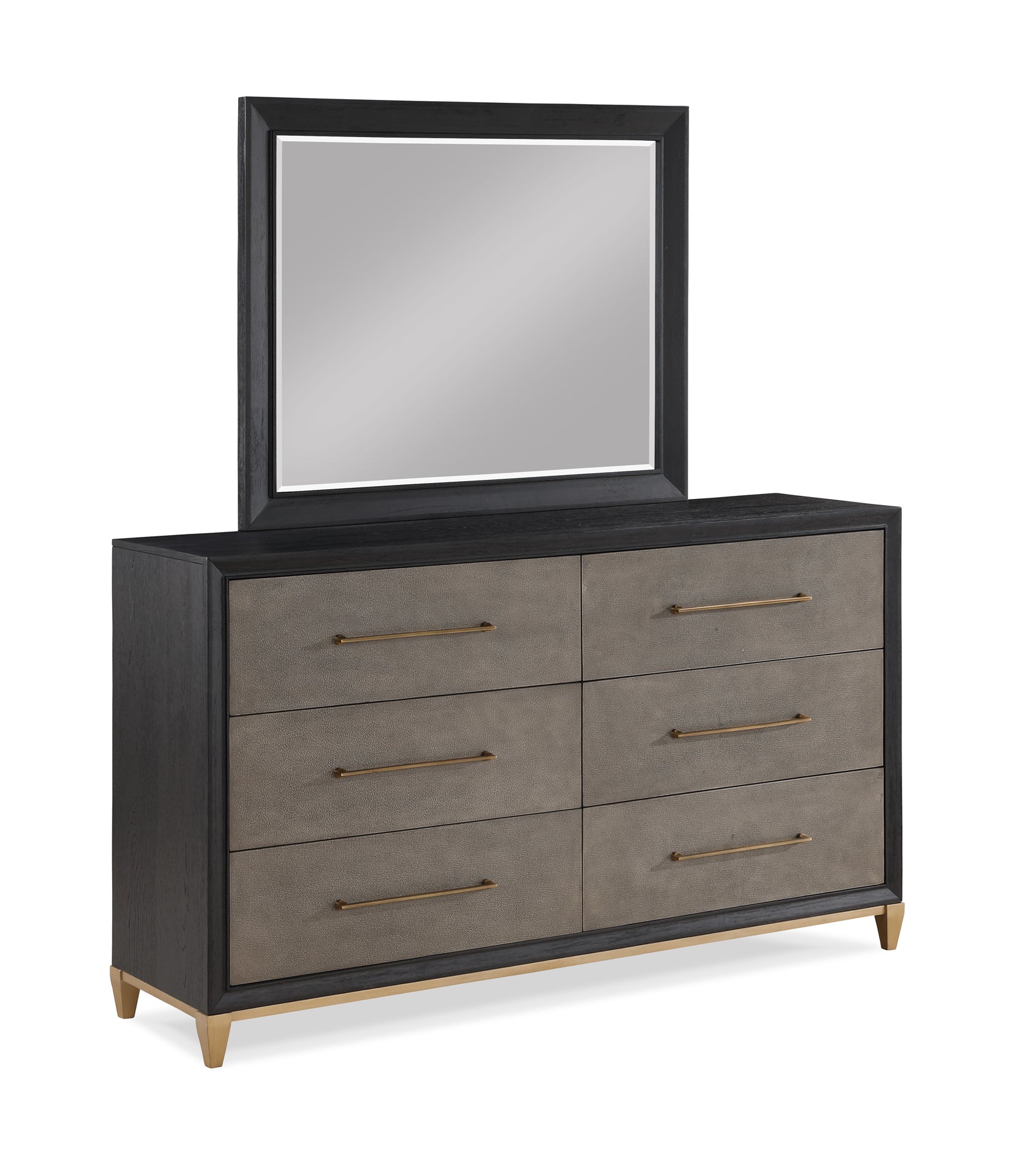 Payson Black/Brown Dresser Mirror (Mirror Only) from Crown Mark - Luna Furniture