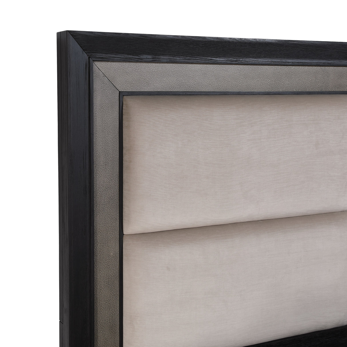 Payson Black/Brown Upholstered Panel Bedroom Set