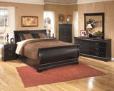 Huey Vineyard Black Full Sleigh Bed from Ashley - Luna Furniture