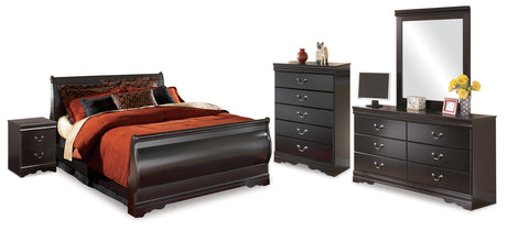 Huey Vineyard Black Youth Sleigh Bedroom Set from Ashley - Luna Furniture