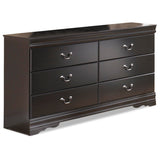 Huey Vineyard Black Full Sleigh Bed, Dresser, Mirror, Chest and Nightstand from Ashley - Luna Furniture