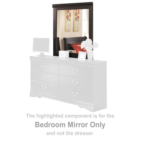 Huey Vineyard Black Bedroom Mirror (Mirror Only) from Ashley Furniture - Luna Furniture