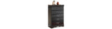 Huey Vineyard Black Chest of Drawers from Ashley Furniture - Luna Furniture
