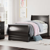 Huey Vineyard Black Twin Sleigh Bed from Ashley Furniture - Luna Furniture