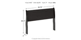 Huey Vineyard Queen Sleigh Headboard Bed with Dresser in Black from Ashley Furniture - Luna Furniture