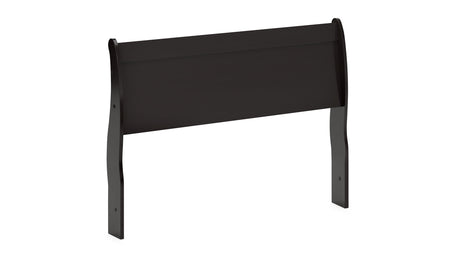 Huey Vineyard Black Queen Sleigh Headboard, Dresser, Mirror and Nightstand from Ashley Furniture - Luna Furniture