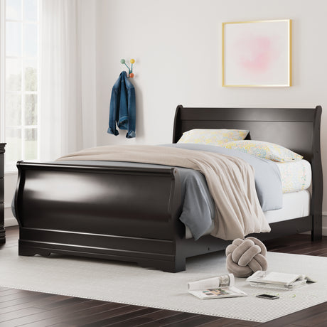 Huey Vineyard Black Full Sleigh Bed from Ashley - Luna Furniture