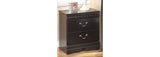 Huey Vineyard Black Queen Sleigh Headboard, Dresser, Mirror and Nightstand from Ashley Furniture - Luna Furniture