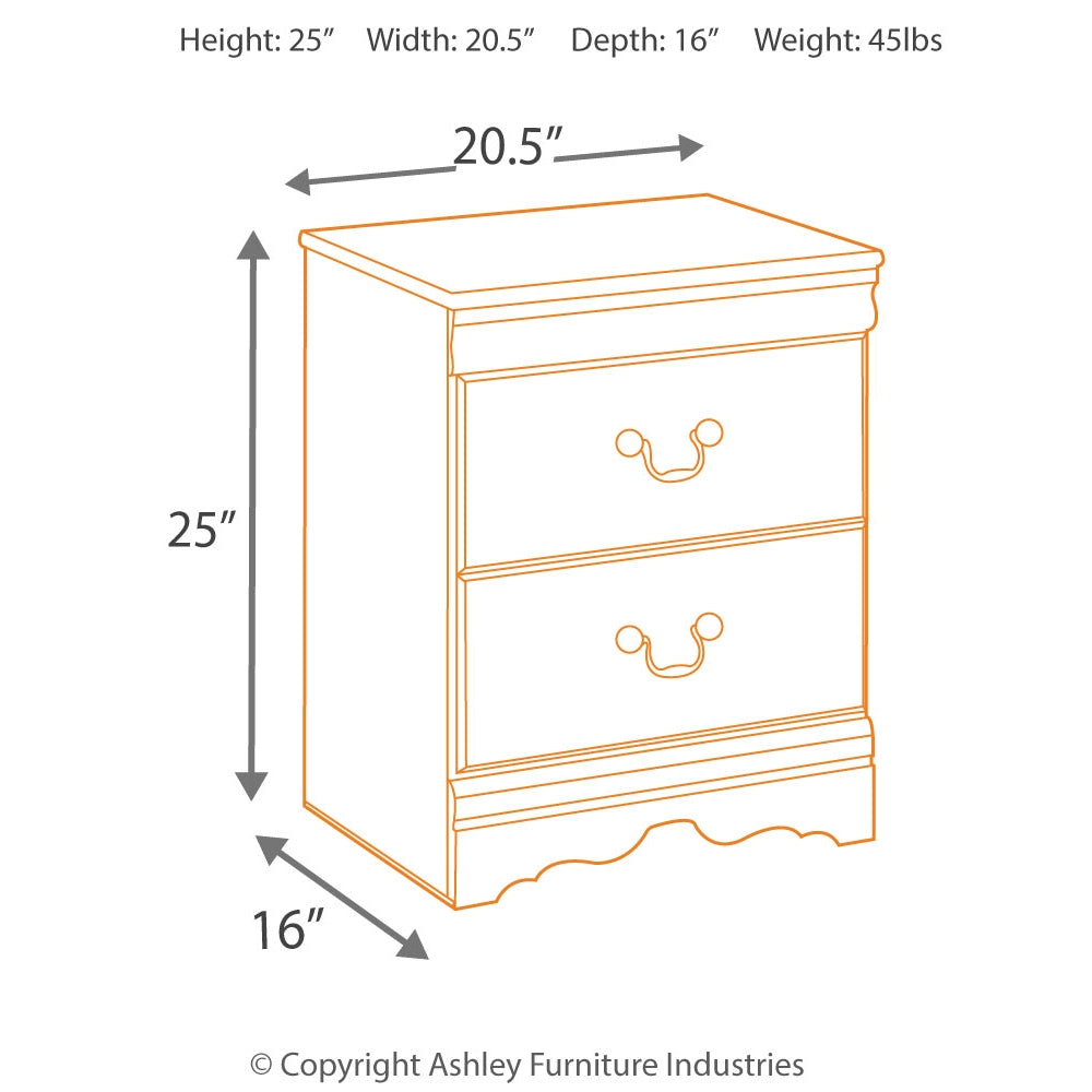 Huey Vineyard Black Nightstand from Ashley Furniture - Luna Furniture