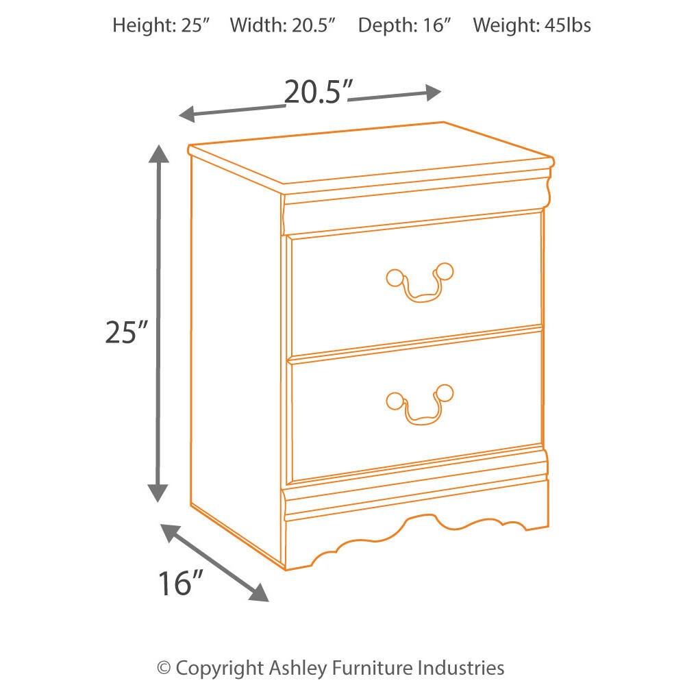 Huey Vineyard Black Nightstand from Ashley Furniture - Luna Furniture