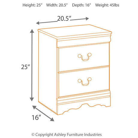Huey Vineyard Black Nightstand from Ashley - Luna Furniture