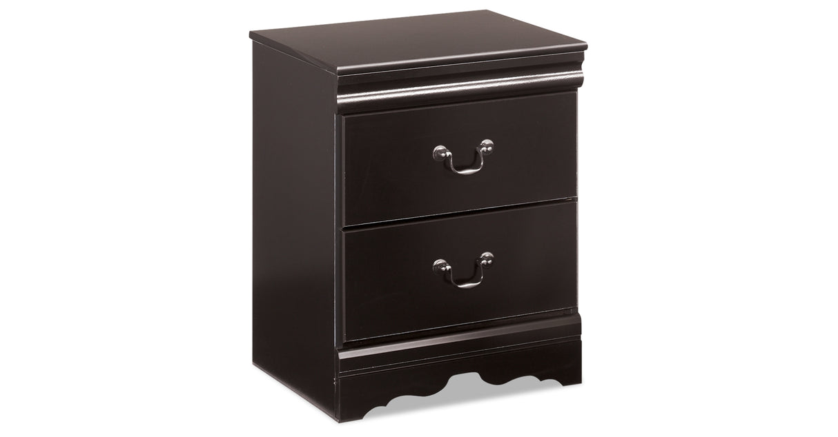 Huey Vineyard Black Full Sleigh Bed, Dresser, Mirror, Chest and Nightstand from Ashley - Luna Furniture