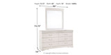 Anarasia White Twin Sleigh Bed with Mirrored Dresser and 2 Nightstands from Ashley Furniture - Luna Furniture