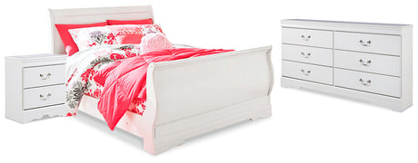 Anarasia White Youth Sleigh Bedroom Set from Ashley - Luna Furniture