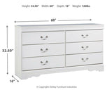 Anarasia White Dresser from Ashley Furniture - Luna Furniture