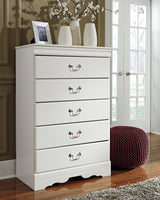 Anarasia White Chest and 2 Nightstands from Ashley Furniture - Luna Furniture