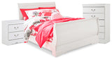 Anarasia White Youth Sleigh Bedroom Set from Ashley Furniture - Luna Furniture