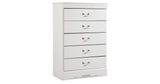 Anarasia White Twin Sleigh Bed and Chest from Ashley Furniture - Luna Furniture