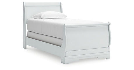 Anarasia White Twin Sleigh Bed from Ashley - Luna Furniture