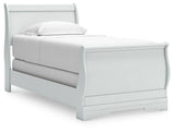 Anarasia White Twin Sleigh Bed from Ashley Furniture - Luna Furniture