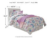 Anarasia White Twin Sleigh Headboard, Dresser and Mirror from Ashley Furniture - Luna Furniture