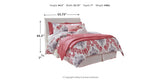 Anarasia White Full Sleigh Headboard Bed with Mirrored Dresser, Chest and Nightstand from Ashley Furniture - Luna Furniture