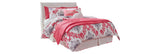 Anarasia White Full Sleigh Headboard Bed with Mirrored Dresser and 2 Nightstands from Ashley Furniture - Luna Furniture