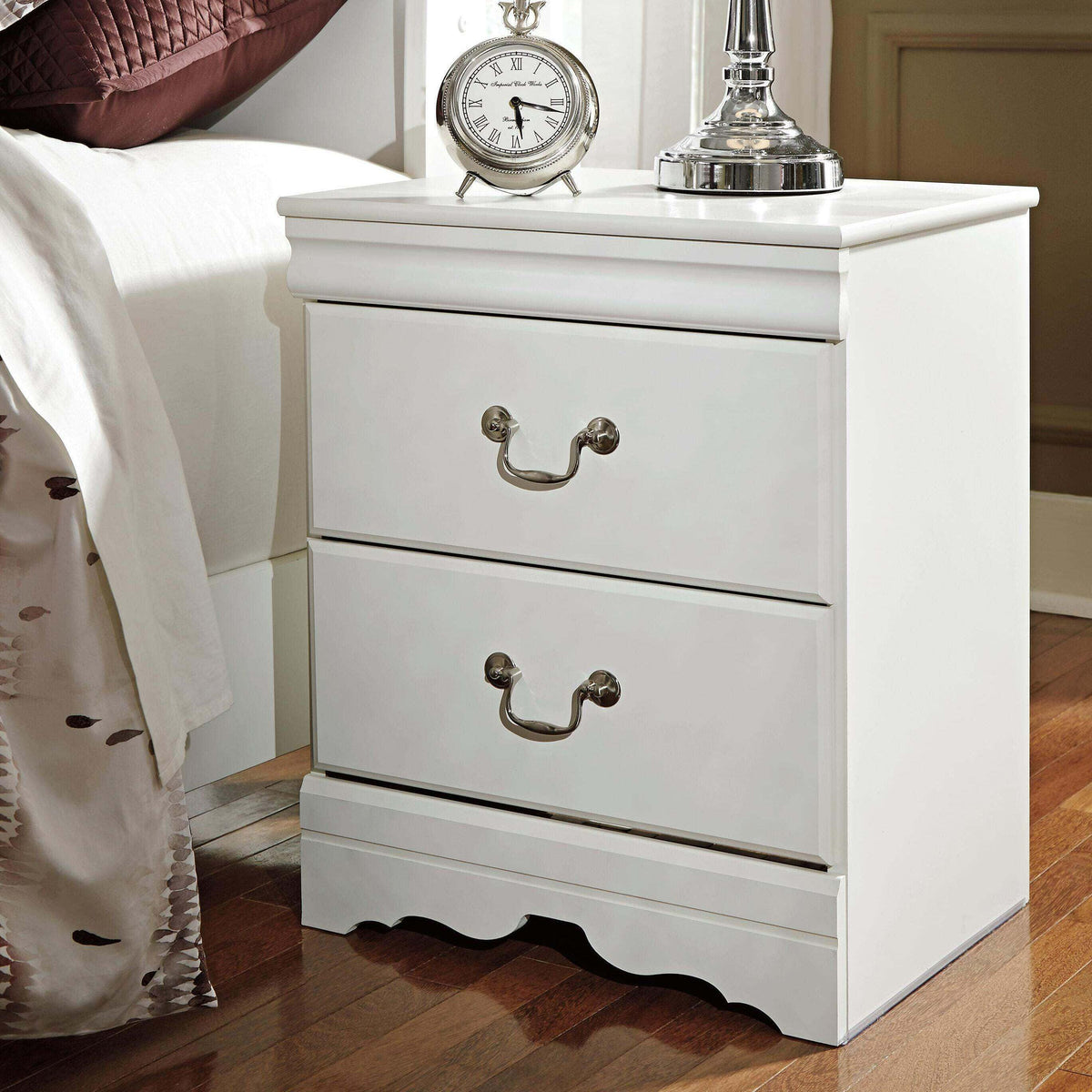 Anarasia White Nightstand from Ashley - Luna Furniture