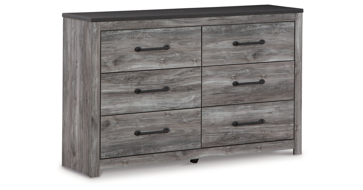 Bronyan King Panel Bed with Dresser in Dark Gray from Ashley Furniture - Luna Furniture