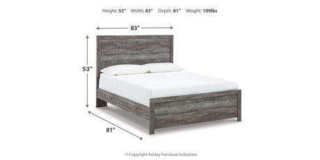 Bronyan Dark Gray Queen Panel Bed and Dresser from Ashley - Luna Furniture
