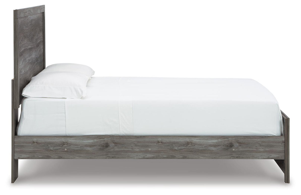 Bronyan Dark Gray Queen Panel Bed and Dresser from Ashley - Luna Furniture
