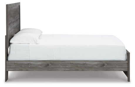 Bronyan Dark Gray Queen Panel Bed and Dresser from Ashley - Luna Furniture