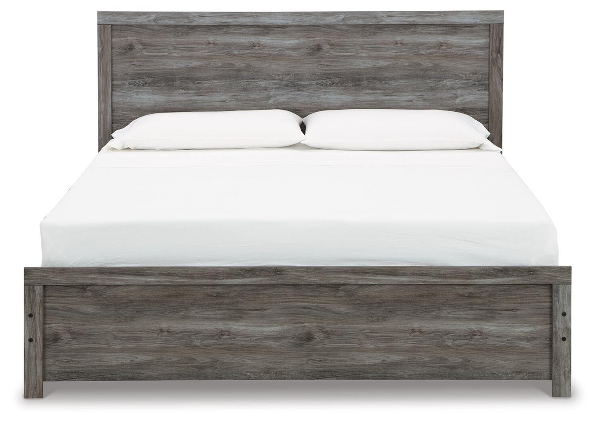 Bronyan Dark Gray King Panel Bed from Ashley - Luna Furniture