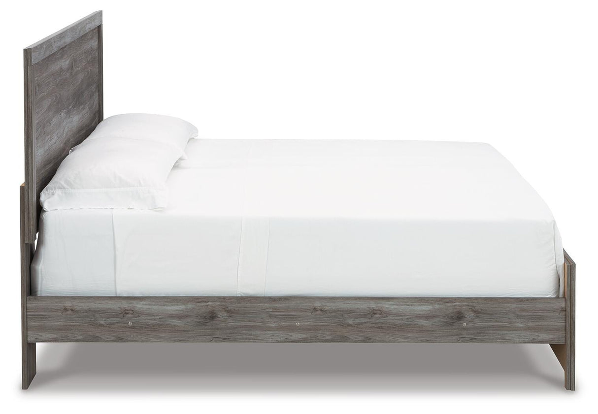 Bronyan Dark Gray King Panel Bed from Ashley - Luna Furniture