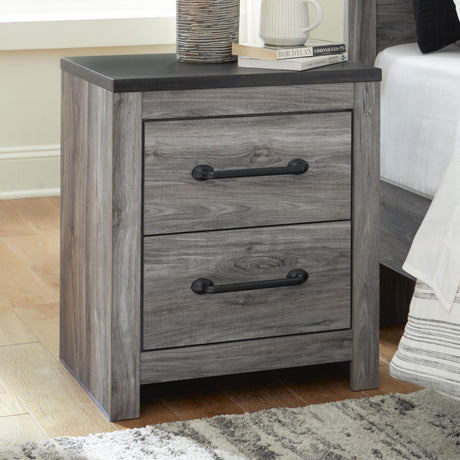 Bronyan Dark Gray Nightstand from Ashley - Luna Furniture