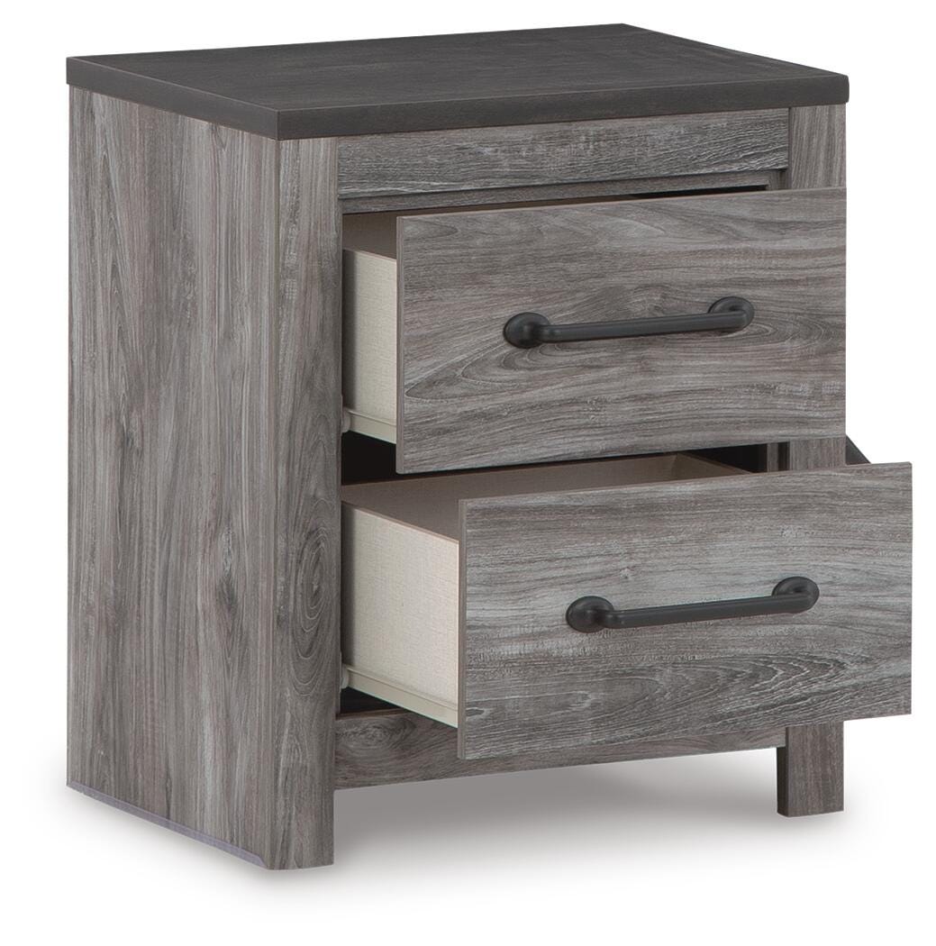 Bronyan Dark Gray Nightstand from Ashley - Luna Furniture