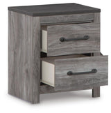 Bronyan Dark Gray Nightstand from Ashley - Luna Furniture