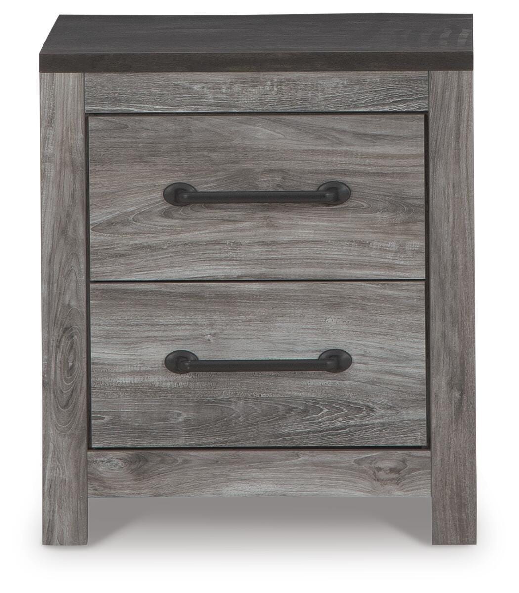 Bronyan Dark Gray Nightstand from Ashley - Luna Furniture